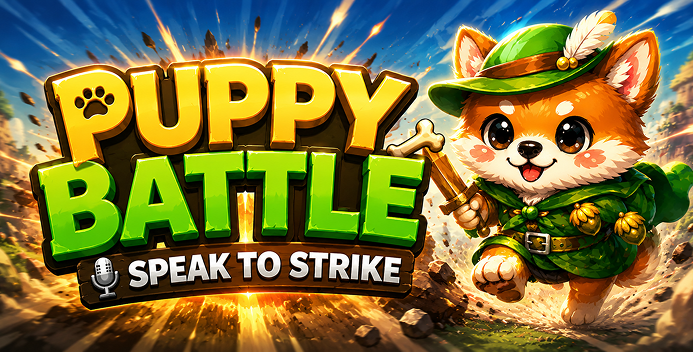 Puppy Battle: Speak to Strike banner